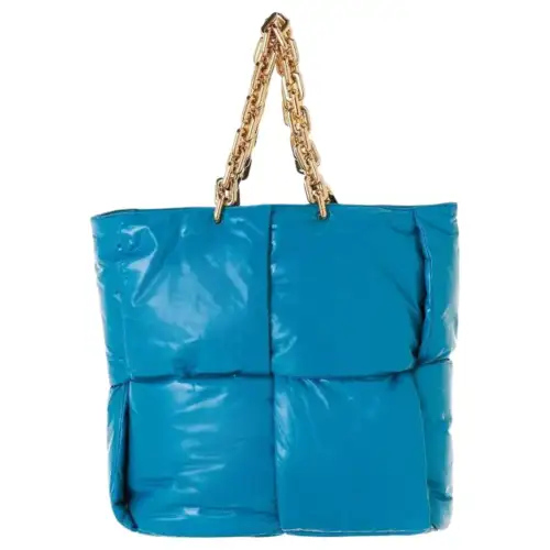 Bottega Veneta Genuine Leather Tote Bag, Shopping Bag, Shoulder Bag, Handbag Women's Sky Blue