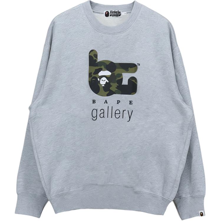 Мужской свитшот A BATHING APE FW25 (зеленый камуфляж)