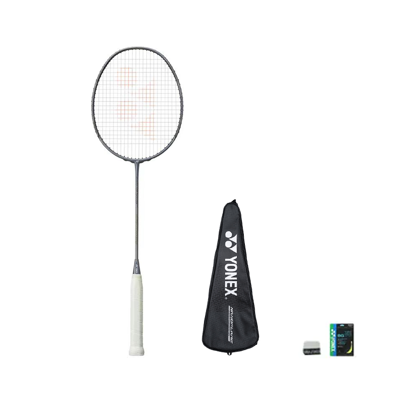 YONEX Swift Light NFNT Gray Cut Full Carbon Badminton Rackets Control Type All around Defense Professional 4U/G5 Gray