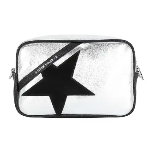 Golden Goose Leather Crossbody Bags Regular Women's Silver