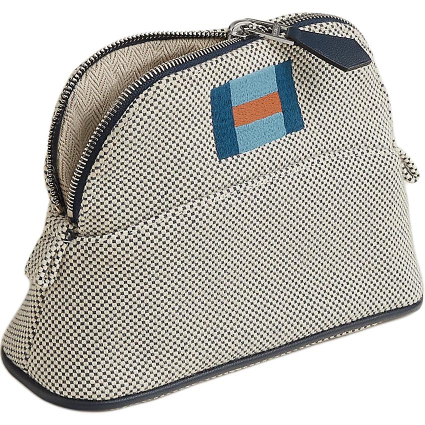 Женская сумка Hermes Bolide Casaque 16 (темно-синяя)