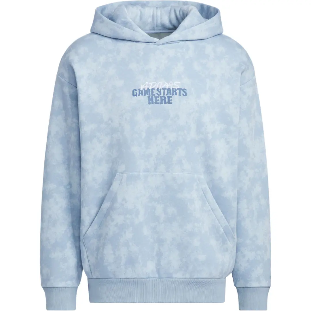 Adidas BASKETBALL HOODIE Sports Print Comfortable Minimalist Style Soft Skin Friendly Fleece Lined Hooded Sweatshirt