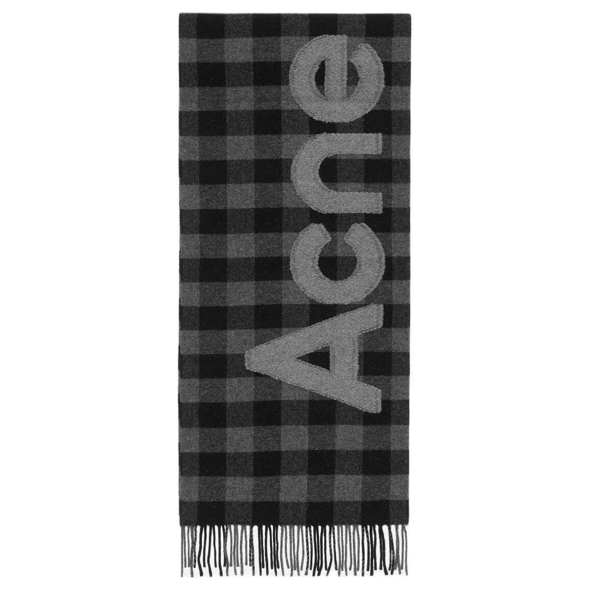 Шарф Acne Studios (черно-серый)