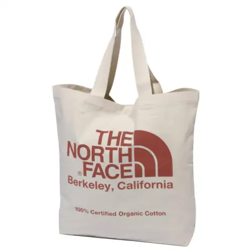 THE NORTH FACE 21L Tote Bag, Shopping Bag, Shoulder Bag, Handbag, Outdoor Bag Organic Cotton Earth Red Unisex