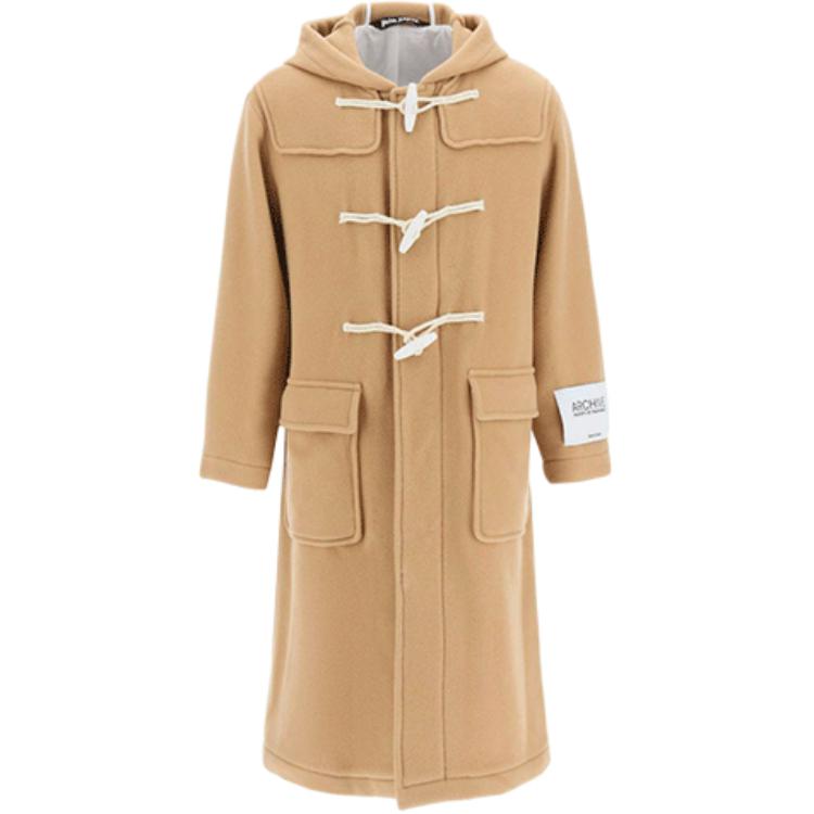 Мужское пальто PALM ANGELS Однобортное (черное)