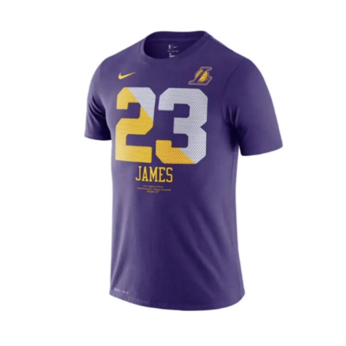 Nike T-Shirts Men's Purple Crew Neck Moderate Straight Fit