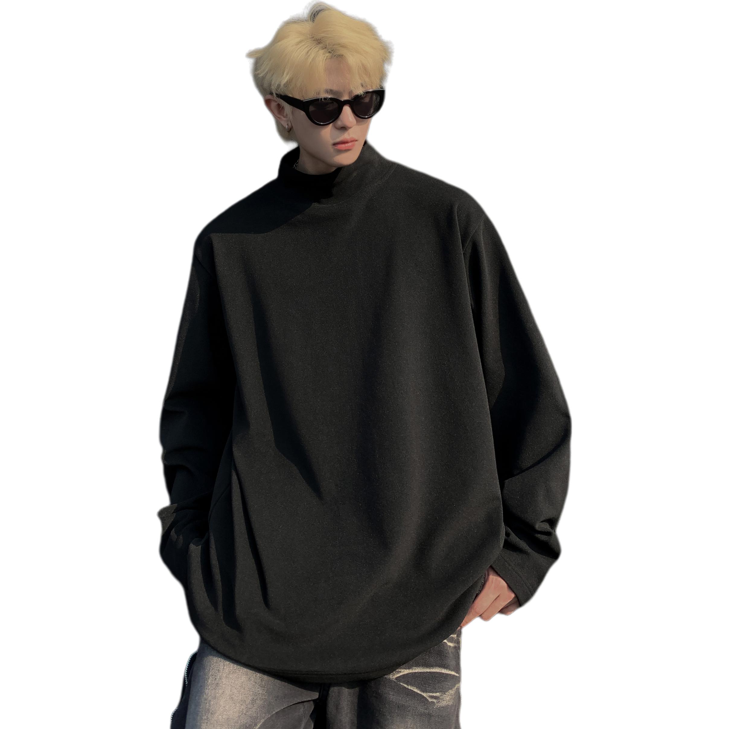 Velvet base fashionable trend windproof quality sports long-sleeve, keep warm underwear for men and women, oversize