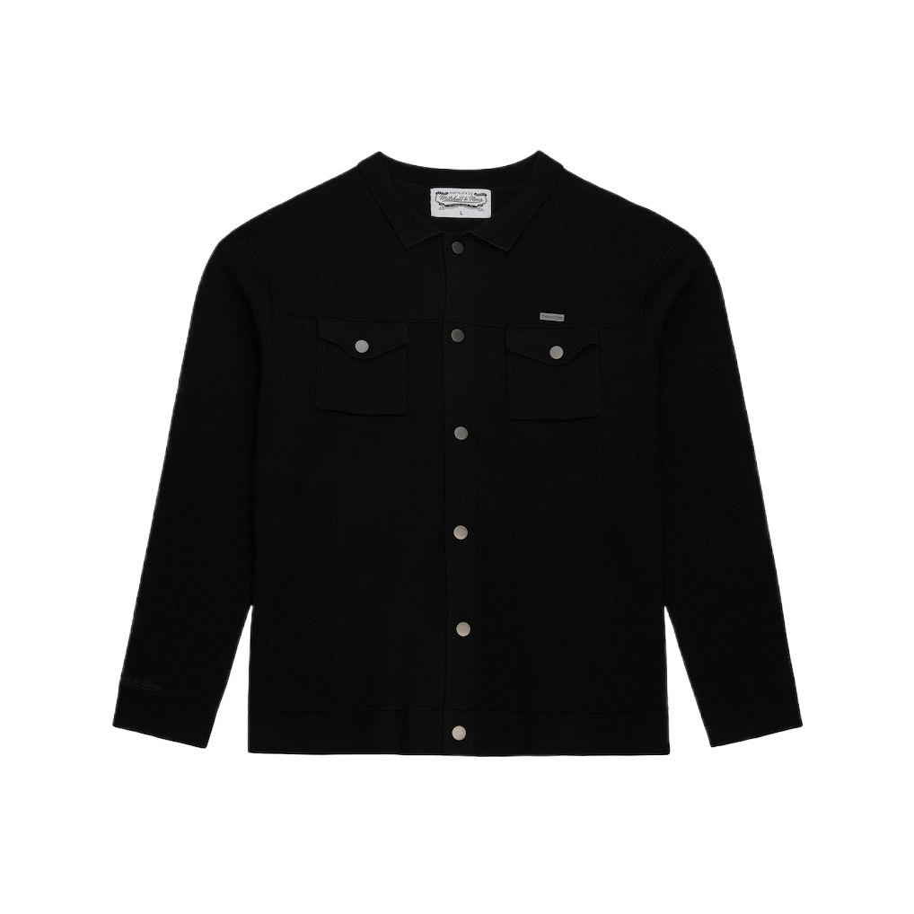 Mitchell & Ness Mitchell & Ness solid color long-sleeved sweater for men and women