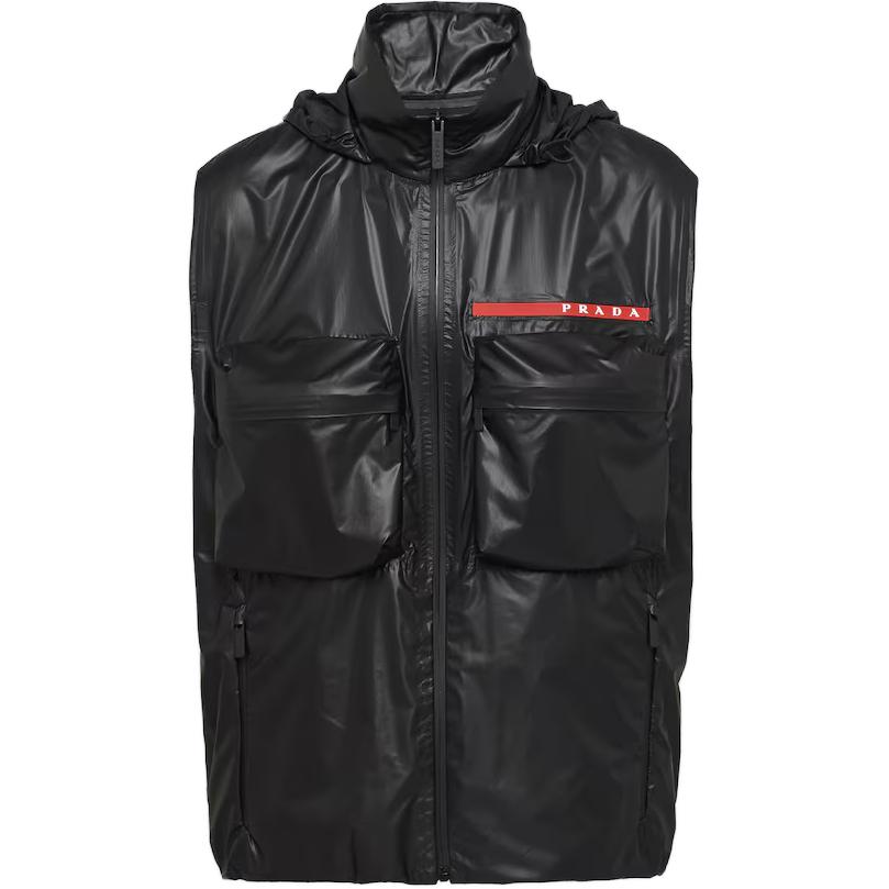 Мужской жилет Prada Nylon Utility Vest (черный)