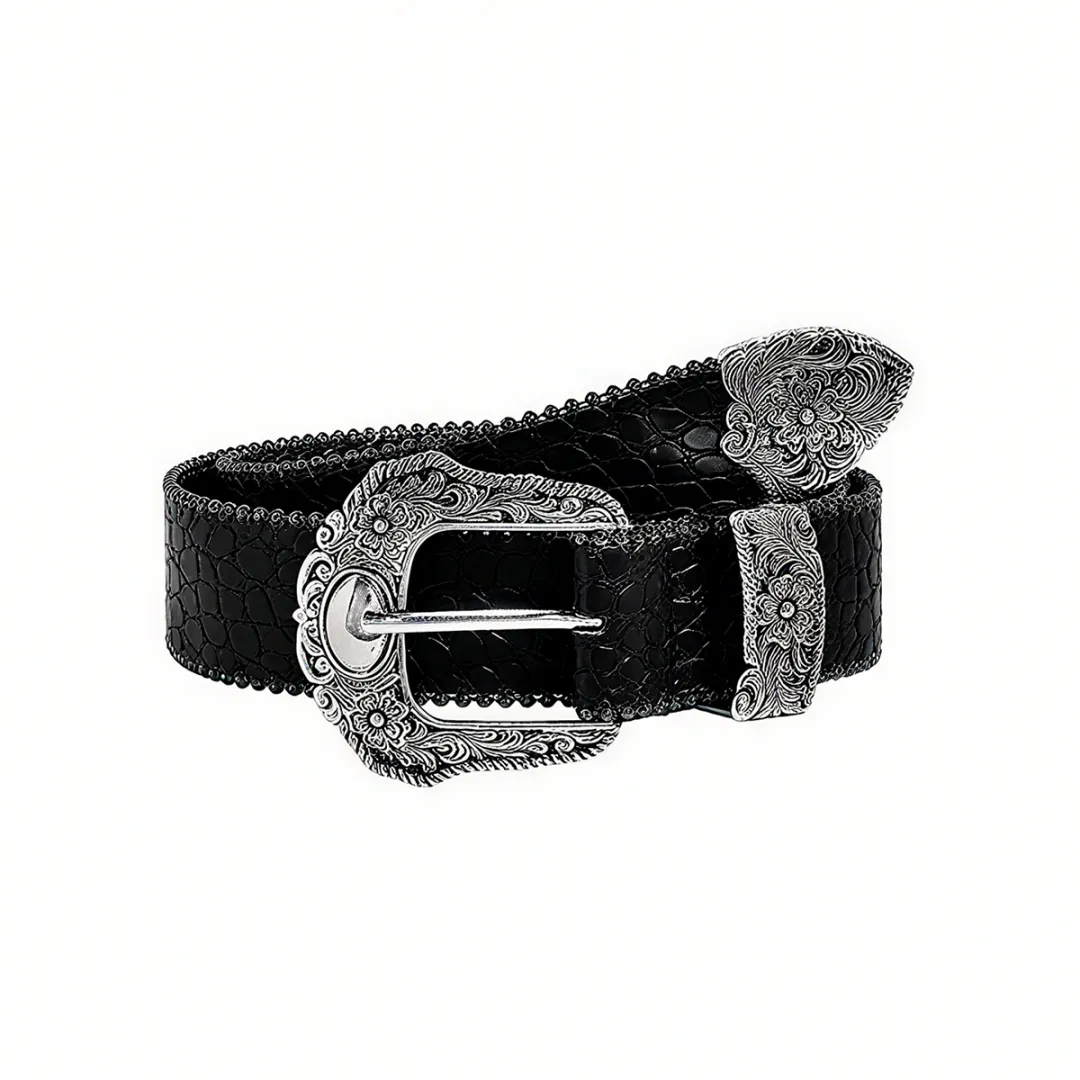MINISO PU Artificial Leather Belts Unisex 3.5cm