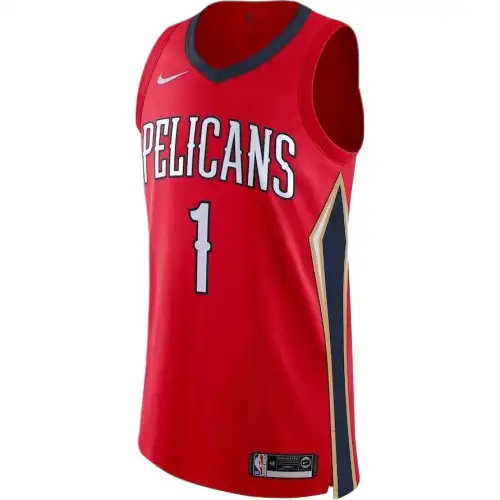 Nike SS21 NBA Pelicans Zion Williamson Letter Print Basketball Vest Men's Dark Red