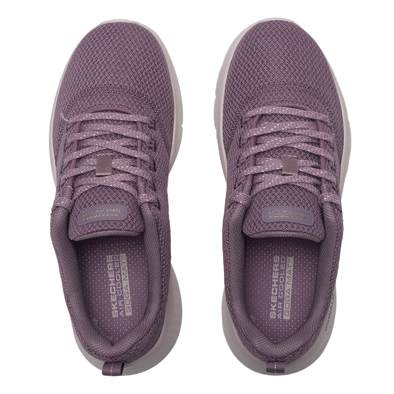 Skechers Go Walk Fle Cushioning Abrasion Resistant Breathable Low top Running Shoes Women’s Purple