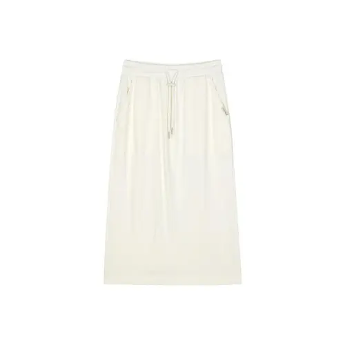 Skechers Knit Long Skirt Women's Marshmallow White