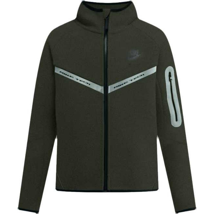 Куртка Nike Sportswear Tech Fleece (зелено-серые)