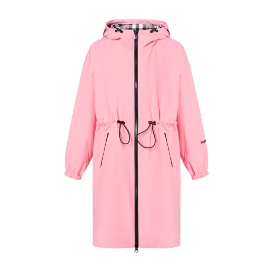 Burberry Trench Coats Women's Pink Hooded Moderate