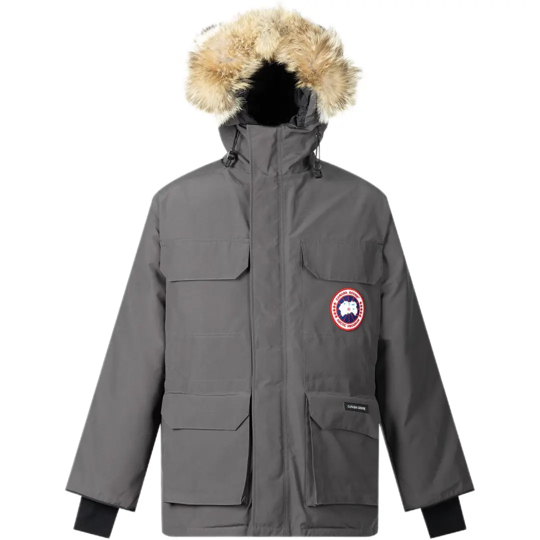 Canada Goose Expedition Collection Down Jacket Parka Coat, Asia Version, Winter Unisex Graphite