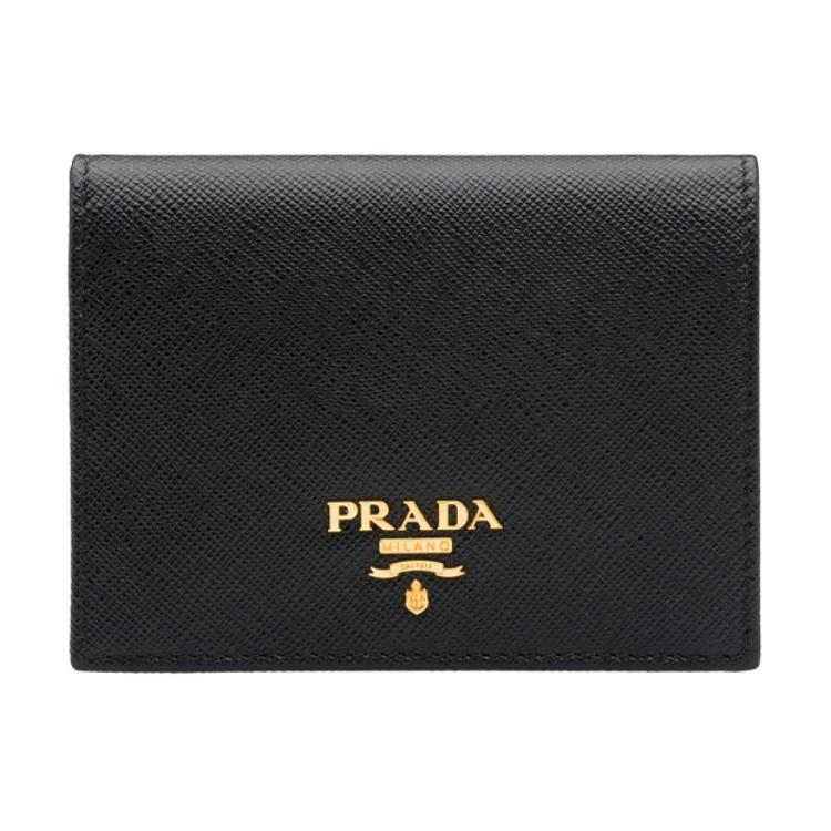 Женский кошелек Prada Saffiano (черный)