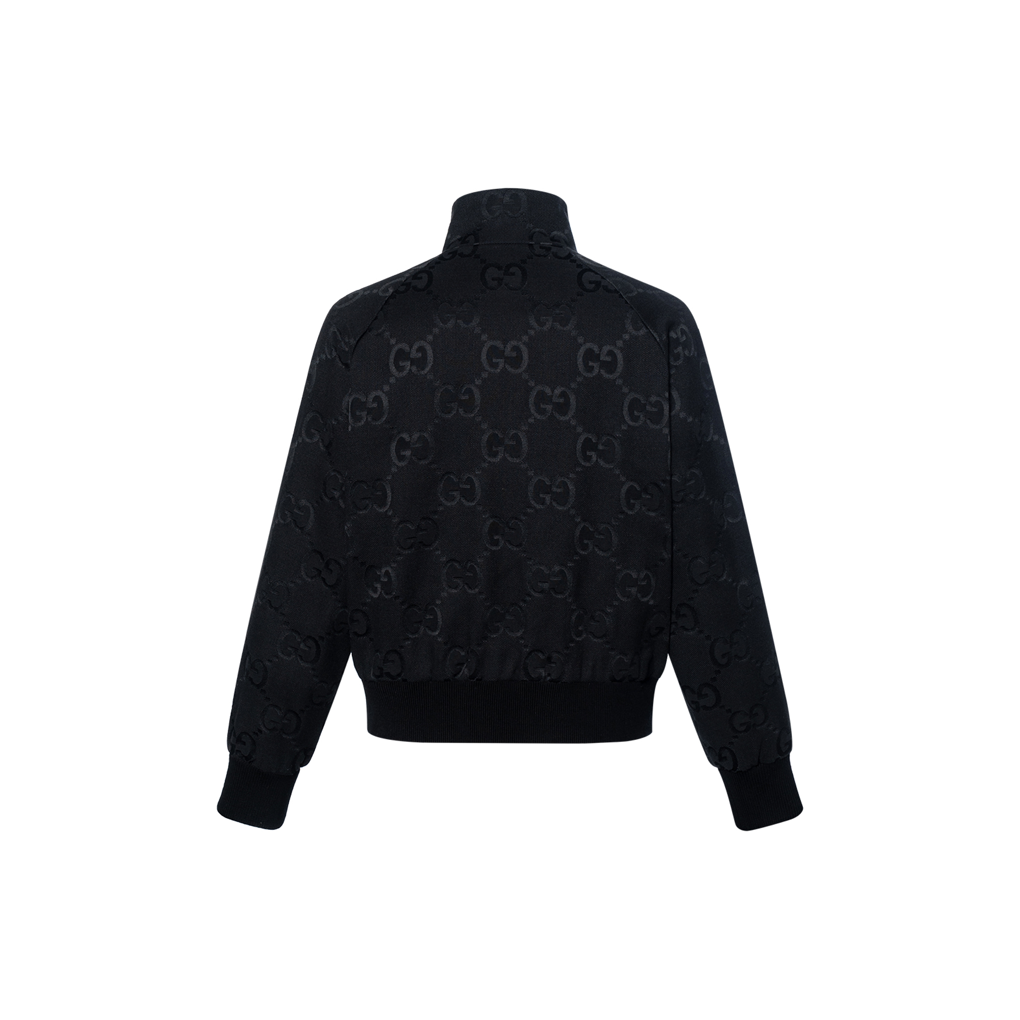Мужская куртка Gucci GG Logo Canvas (черная) — фото 2