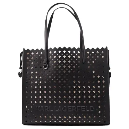 Karl Lagerfeld K/Skuare Perforated Tote Bag