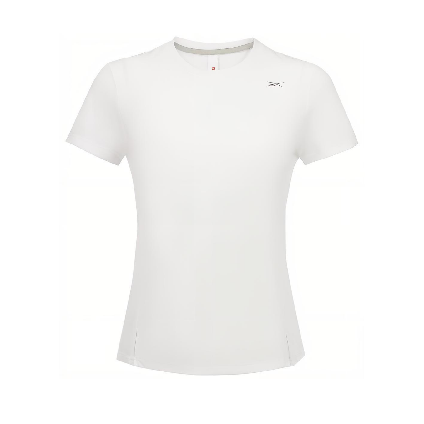 Reebok T Shirts Women's White Crew Neck Moderate Straight Fit