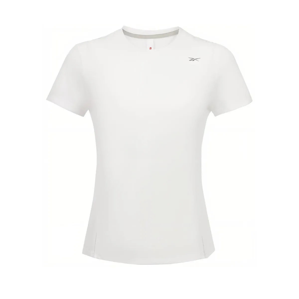 Reebok T-Shirts Women's White Crew Neck Moderate Nipped-in Waist