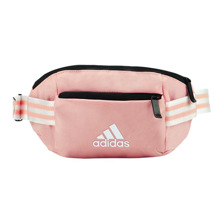 Adidas, solid color sports fuchsia chest bag one shoulder, polyester