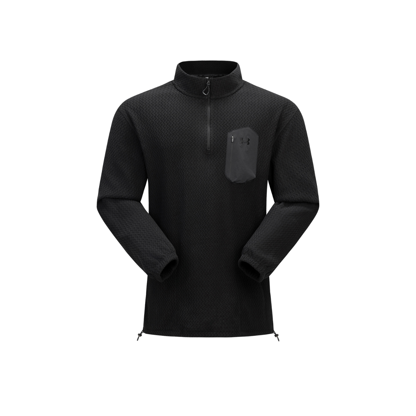 Under Armour Travel sports velvet climbing long-sleeve for hiking, keep warm T-shirt with zipper, with a zipper