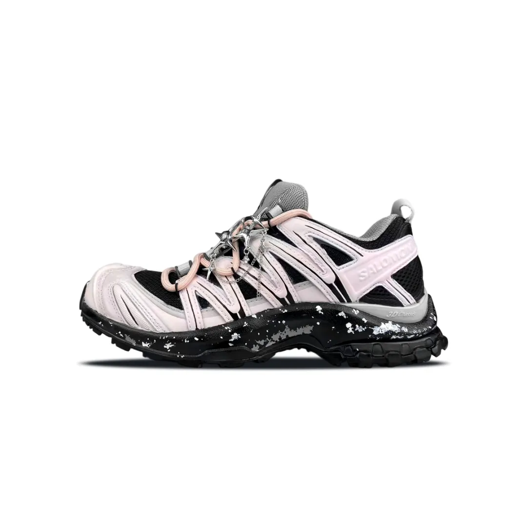 SALOMON XA PRO 3D Cushioning Support Cushioning Support Low top Trail Running Training Running Shoes Unisex Black Pink