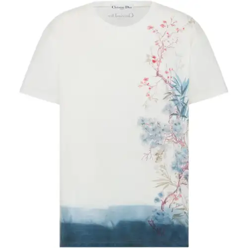 DIOR T Shirts Women's Multicolor Crew Neck Moderate Straight Fit