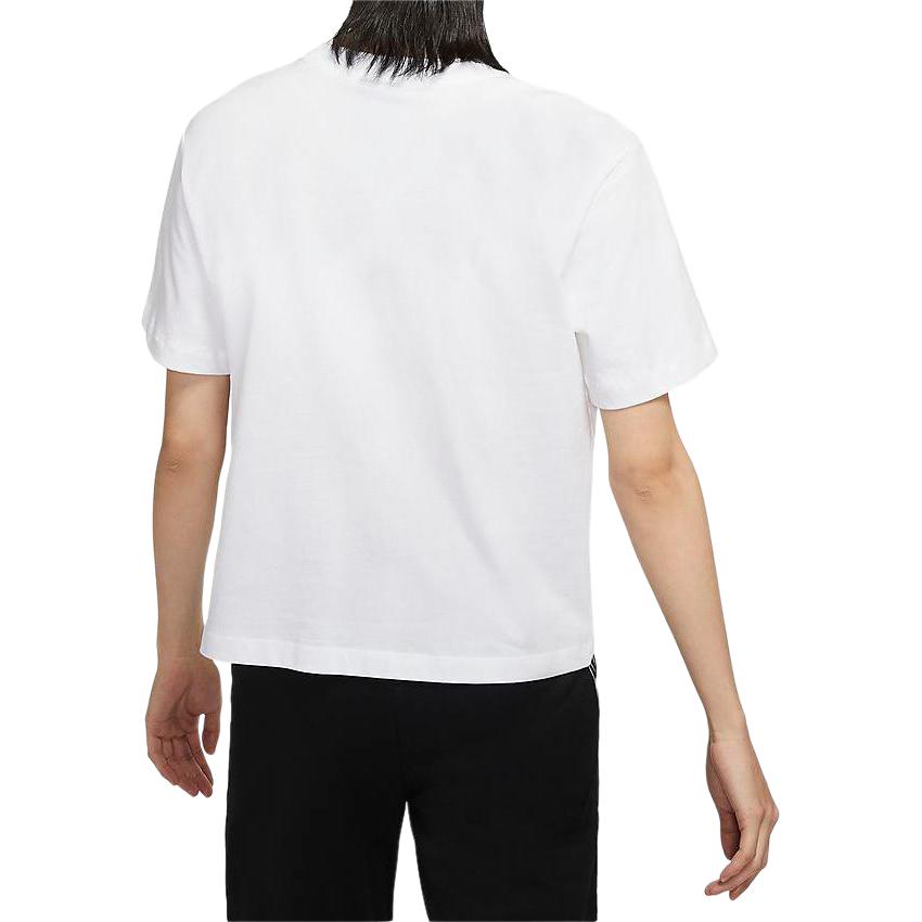 Женские футболка Nike Sportswear Essentials (белые) — фото 4