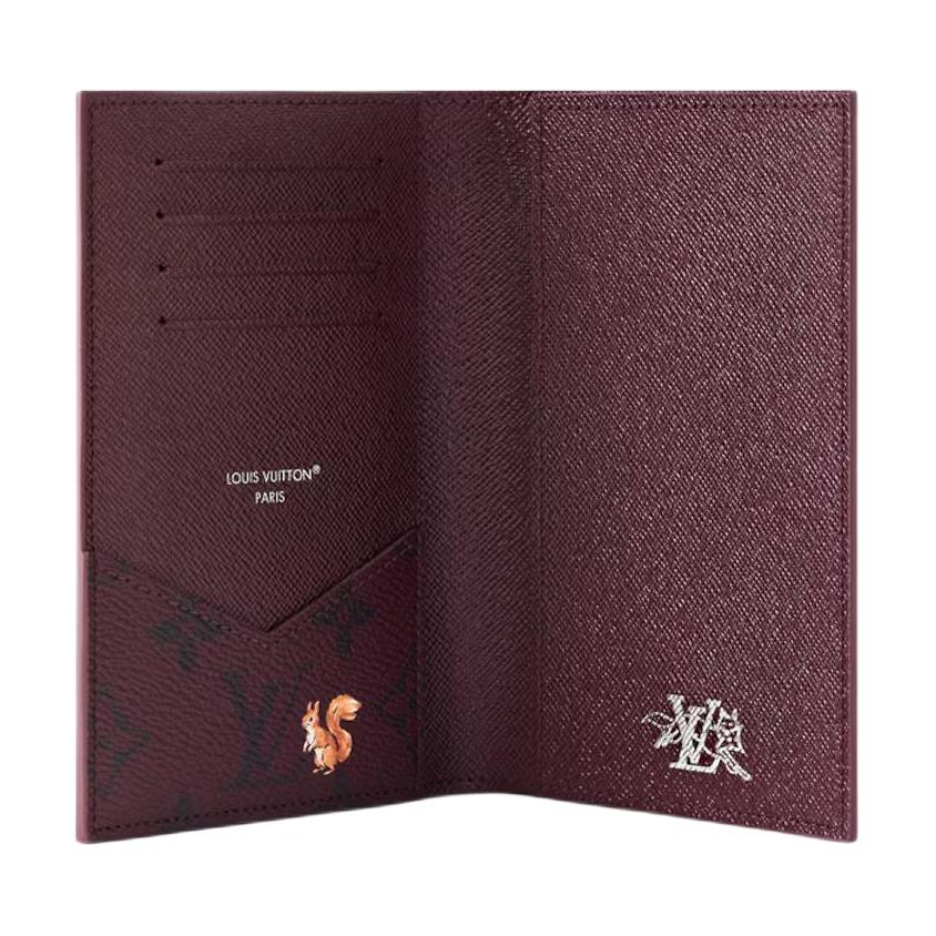Мужской рюкзак Louis Vuitton Monogram Forest (бордовый) — фото 4