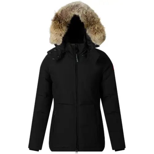 Canada Goose Chelsea Down Jacket Parka Coat, Winter Women's Black