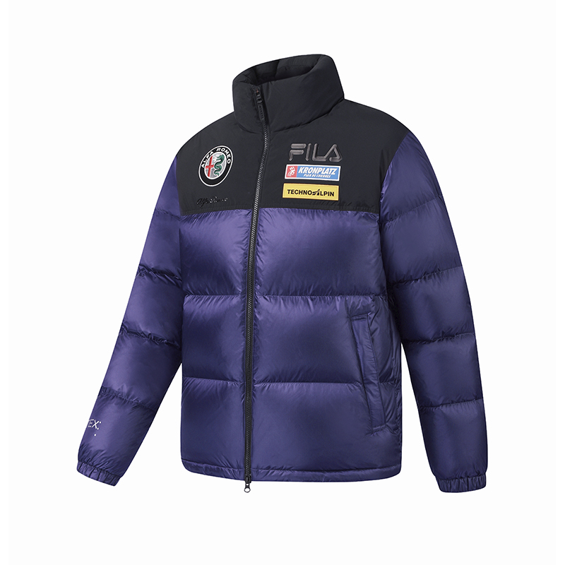 Мужской пуховик Fila SKI (фиолетовый)