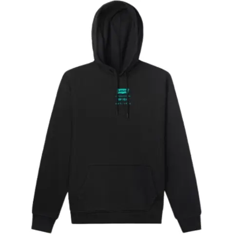Levi's Sweatshirts Men's Black Hooded Moderate Regular