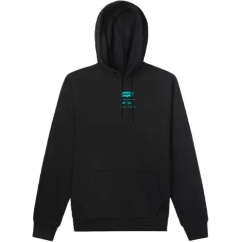 Levis Sweatshirts Men's Black Hooded Moderate Regular