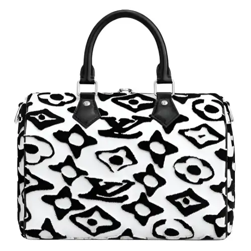 LOUIS VUITTON X Uf Speedy Bandouliere 25 White