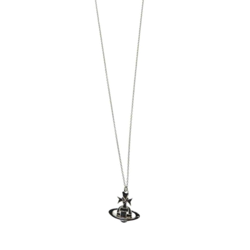 Женское necklace Vivienne Westwood с рисунком ленты и сферы (черное)
