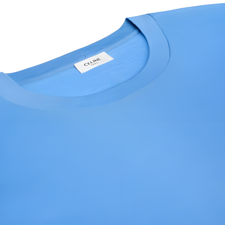 Мужская футболка CELINE Embroidered T-shirt (серая) — фото 3