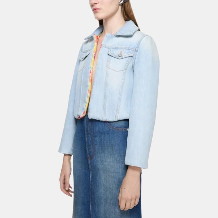 Женская куртка Acne Studios (голубая) — фото 4