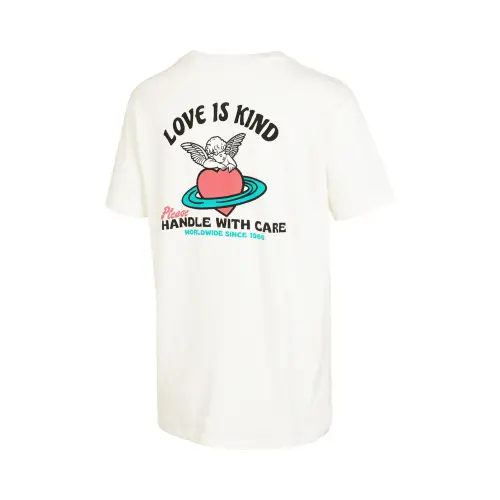 Vans T Shirts Women's White Crew Neck Moderate Straight Fit