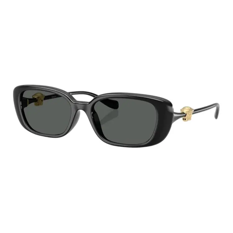 VERSACE Plate Square Sunglasses Unisex Black