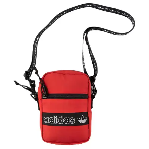 Adidas Originals Polyester Crossbody Bags Unisex Orange Red