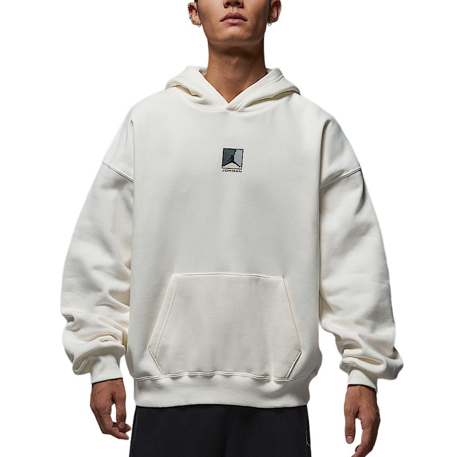 Мужское худи Jordan Jordan Brooklyn Fleece (бело-черное)