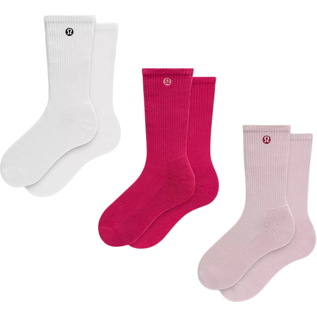 Lululemon Daily Essential Crew Socks Unisex 3 Pack