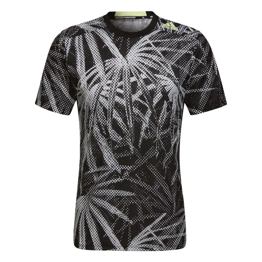 Adidas T Shirts Men's Black Crew Neck Moderate Straight Fit