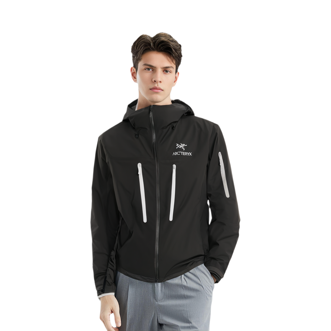 Мужская куртка Arcteryx ALPHA SV JACKET (черная) — фото 28