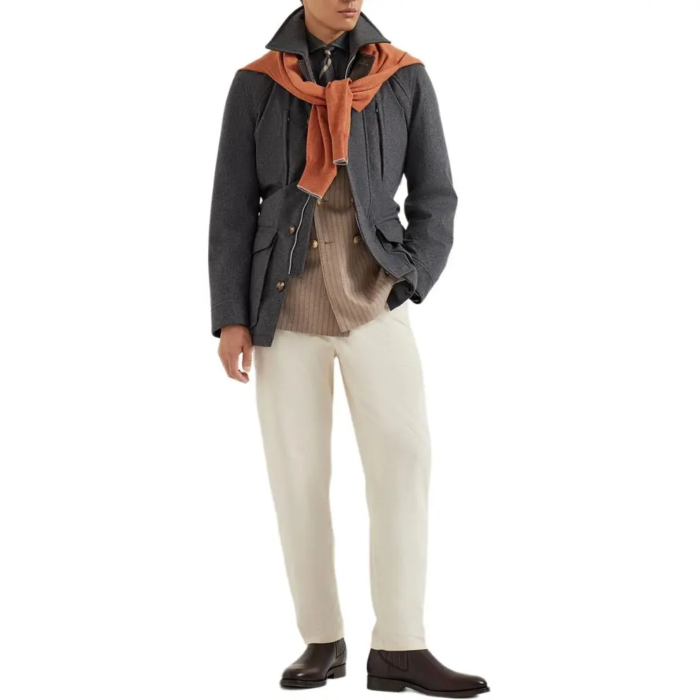 Brunello Cucinelli garment-dyed trousers