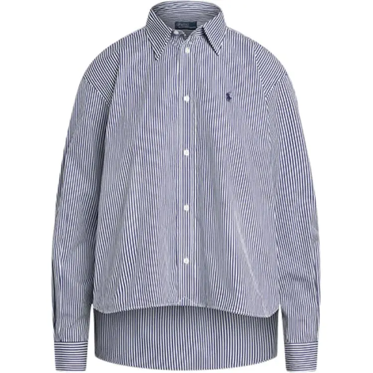 Polo Ralph Lauren Shirt Women's Blue White Stripes
