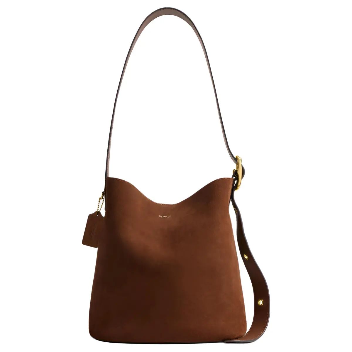 COACH Bleecker Cow Leather Shoulder Bag, Crossbody Bag Large Women's Warm Brown