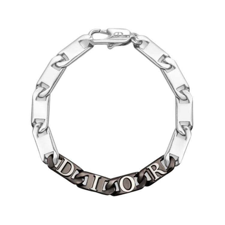 Браслет Dior Logo (серебряный)